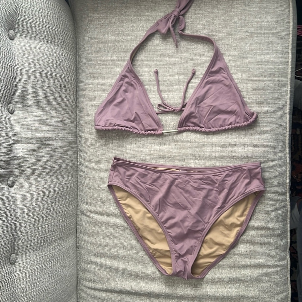 Victoria Secret mauve bikini top xl bottom l